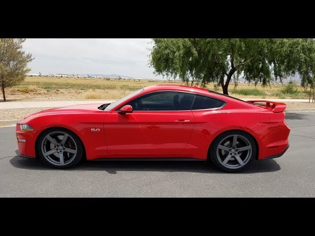 2018 Performance Package Mustang GT update. Lowered with new wheels!