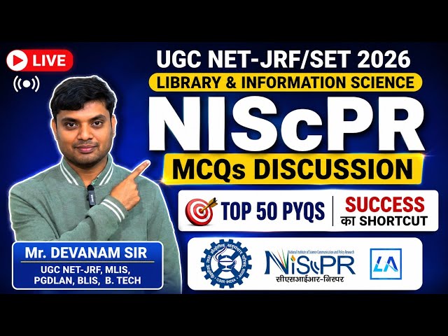 🔥NIScPR MCQs Discussion | Direct Questions | LIS Students Must Watch |🔥Exam Ready in 30 Minutes