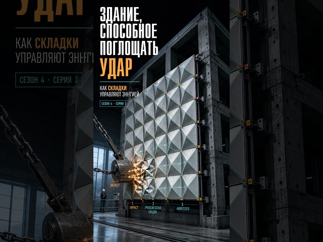 Фасад, поглощающий удар: как тесселяции защищают здания | S4E7 #тесселяция #stem #краштест #shorts