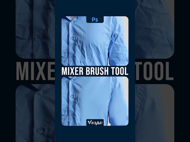 Mixer Brush Tool in Photoshop I Remove Wrinkles from Clothes Instantly #092