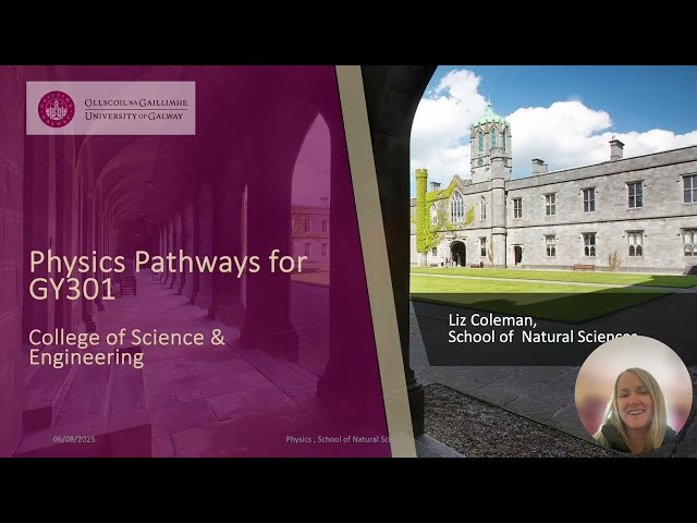 Physics GY301 Pathway
