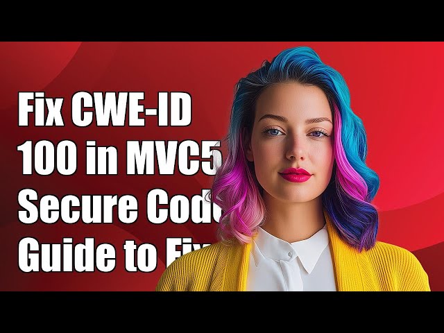 Fixing CWE-ID 100 in MVC5: A Comprehensive Guide to Secure Development
