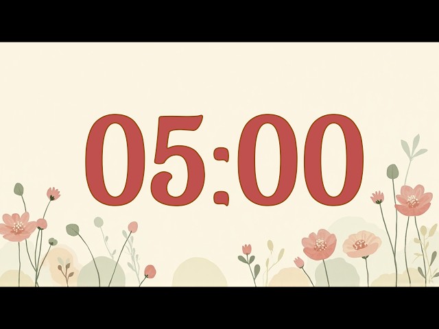 5 Minute Deep Work Timer No Distractions Lofi Music Focus Spring Edition Timer Bloom