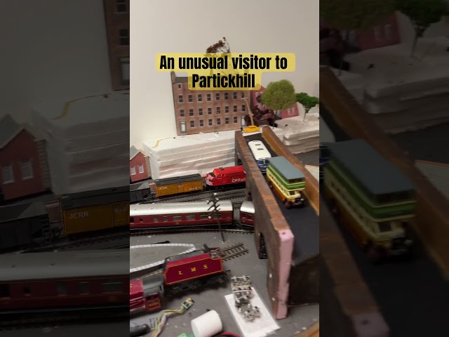 Unusual North American train through Partickhill #modelrailroads #jcrr #cprail #virginian