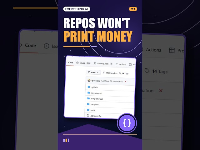 A GitHub Repo Won't Print Money... But THIS Helps #Shorts
