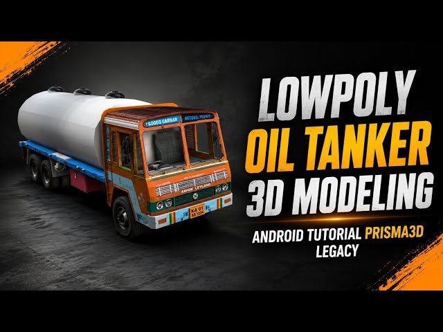 Low Poly Oil Tanker  3D Modeling in Prisma3D Legacy | Android Full Tutorial #meshmill #prisma3d