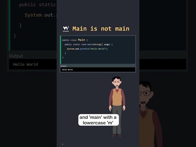 Java Syntax - Part 1 - Class and Names - #w3schools #java #programming