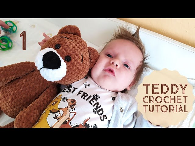 TEDDY | crochet tutorial for plush teddy toy PART I.