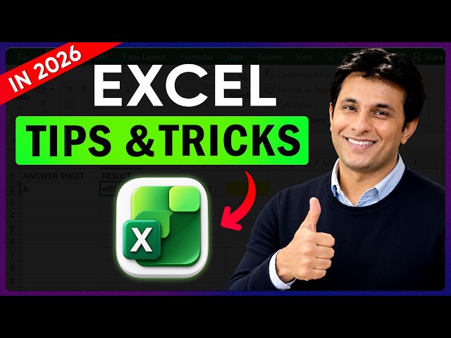 Excel in 2026: 10 Copilot Hacks to Save 1,000+ Hours @Pavan Lalwani