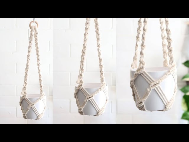 DIY Easy Macrame Plant Hanger | Macrame Plant Hanger Tutorial
