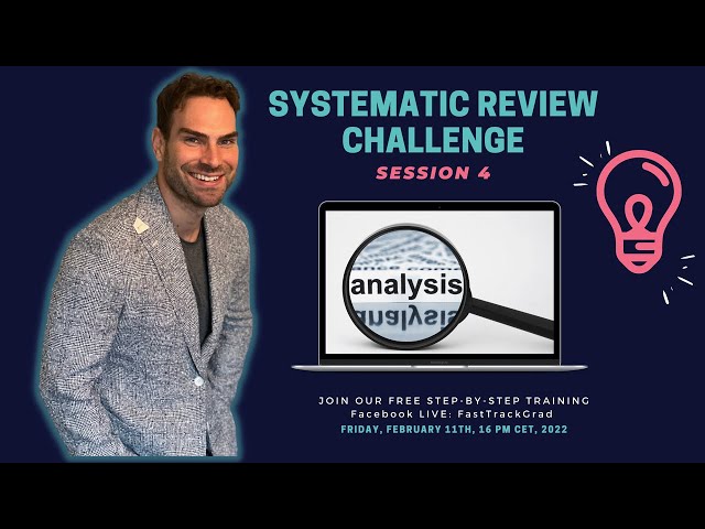 Systematic Review Challenge - Session 4 Analysing your data
