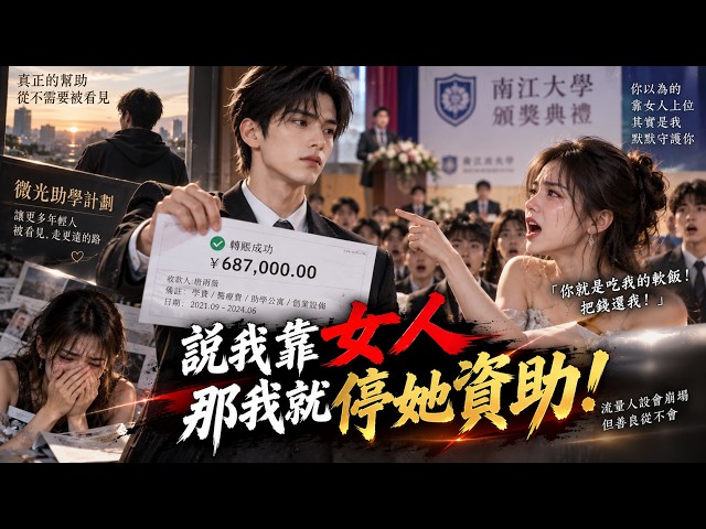 说我靠女人，那我就停她资助（ai真人剧）