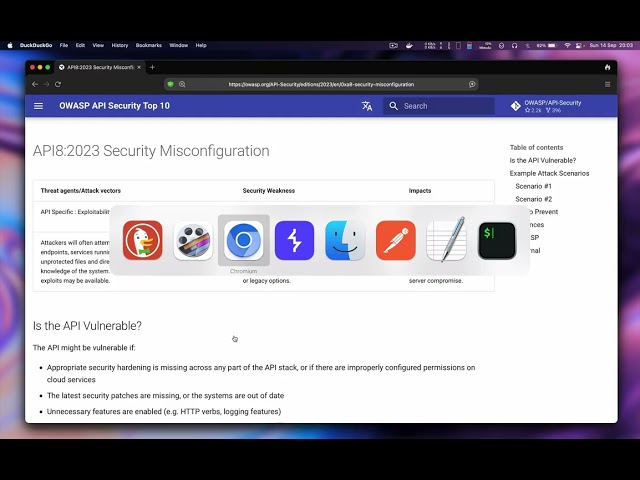 API8:2023 - Security Misconfiguration | API Pentest
