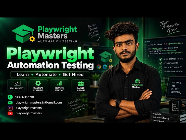 Playwright Automation Testing Tutorial 2026 | Complete Beginner to Advanced Guide