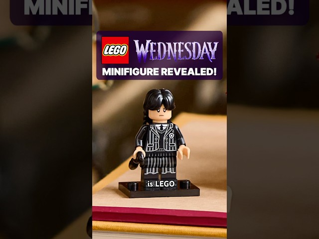 FIRST EVER LEGO Wednesday Minifigure Revealed! 🖤🕷️ #LEGO #WednesdayAddams #LEGONews