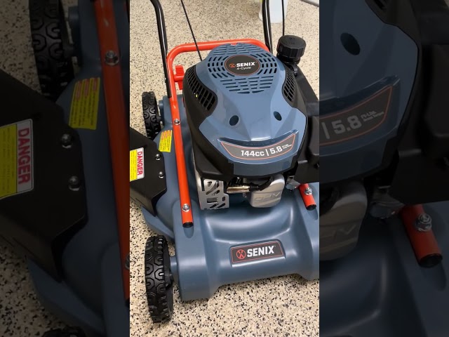 Lightest Weight Gas Lawnmower Senix 18” Weighs 38 lbs