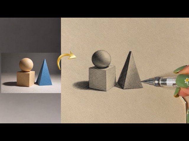 How to Draw 3D Shapes with Pencil | Easy Drawing Tutorial