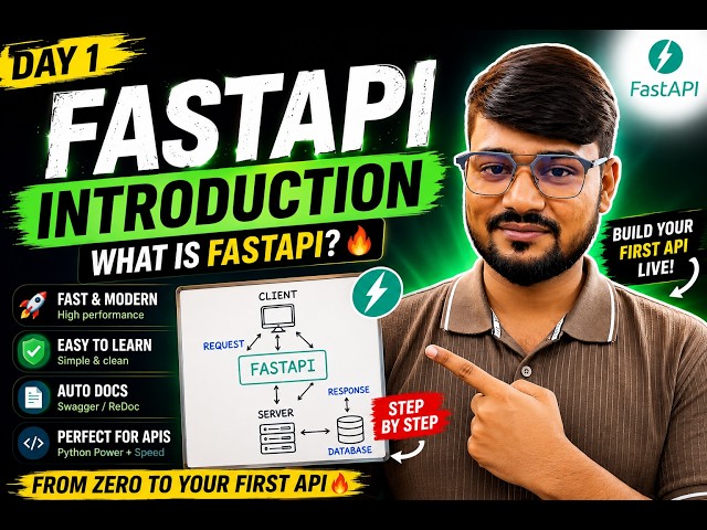 FastAPI in 10 Minutes 🔥 Build Your First API From Scratch | Day 1