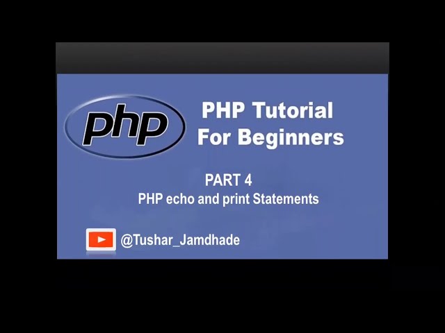 Php Echo and Print Stetments #php_Part_4