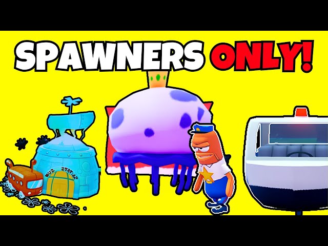 Can Our "SPAWNERS ONLY" Team Top ENDLESS Leaderboard in SpongeBob Tower Defense