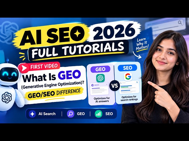 What Is GEO Generative Engine Optimization  AI SEO Course Day 2  SEO for AI Search #seo #aiseo