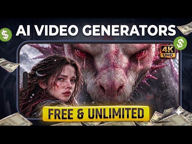 8 FREE & UNLIMITED AI Video Generators 🔥 | How to Make AI Videos
