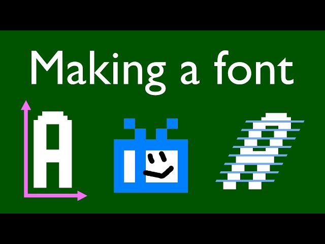 Making a font in the most complicated way