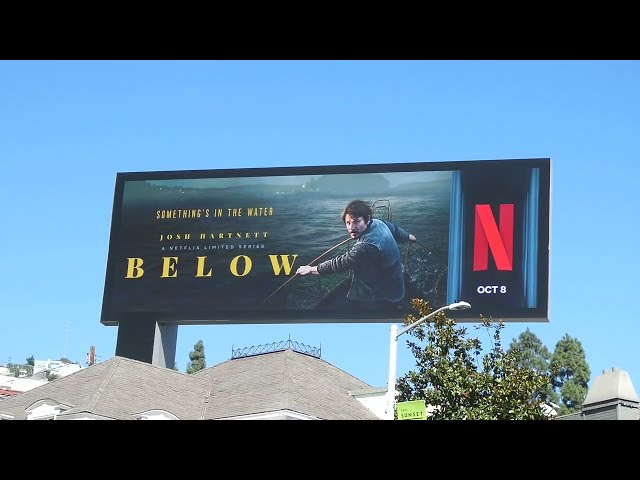 Josh Hartnett Below Netflix Billboard Florence Pugh East of Eden Sunset Blvd LA October 3, 2026