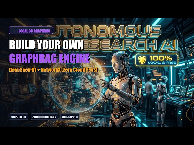 How to Build a Local 3D GraphRAG & Knowledge Graph Engine (DeepSeek-R1) [1080p Masterclass]