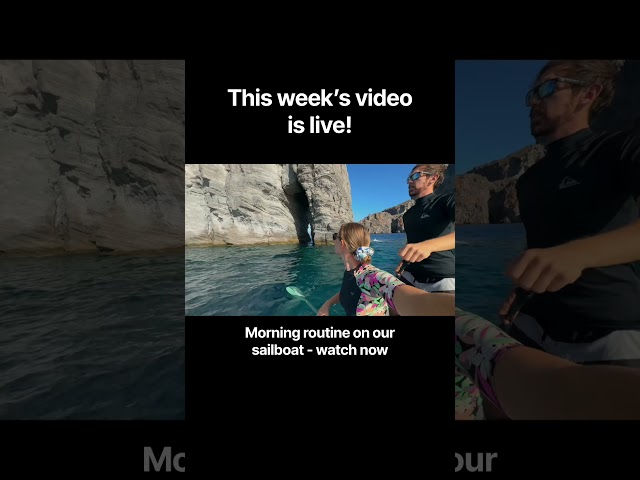 Paddle boarding around volcanic spines before work 🤯😍 Watch the full video on our channel