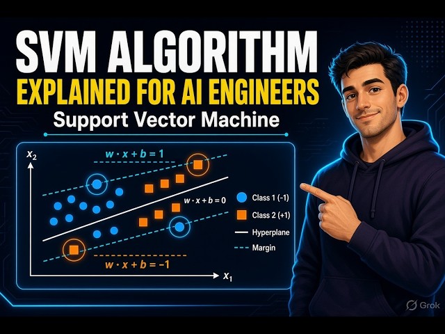 SVM Algorithm in Machine Learning Explained for AI Engineers | Support Vector Machine
