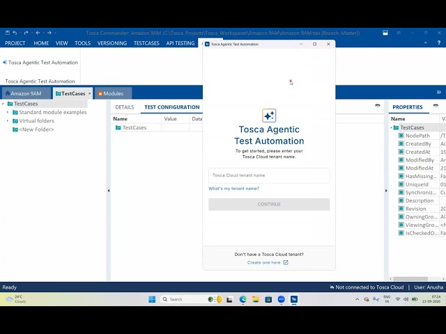 23-09-2026 🔥 FREE DEMO | Tosca Cloud Agentic AI – MCP & LLM | Next-Gen Test Automation