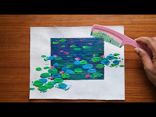 Anyone Can Paint This! 🎨You'll Never Throw Away Old Combs After Watching This Painting Hack!