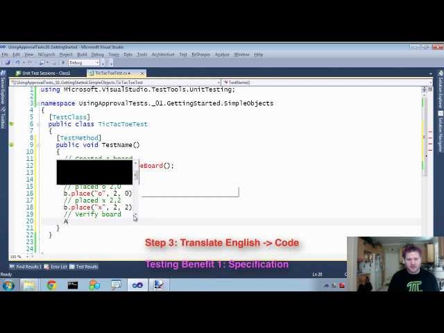 Using ApprovalTests in .Net 04 Verifing Simple Objects