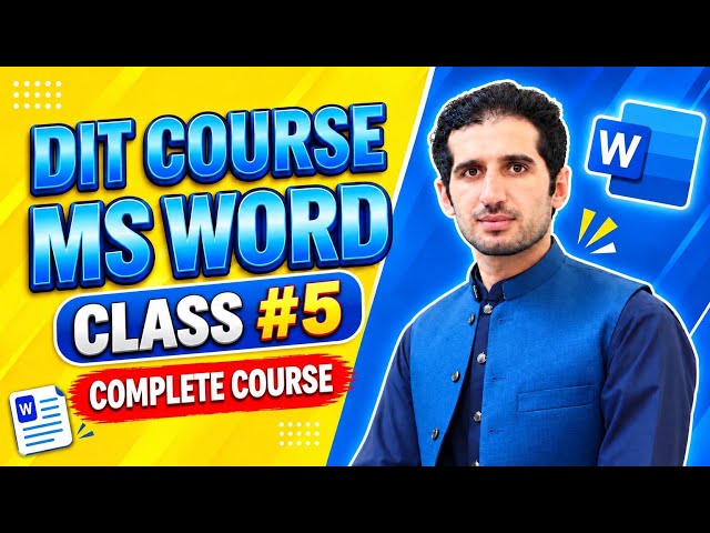 MS Word Styles & Editing Group | Complete Tutorial in Urdu | DIT Course Class #5