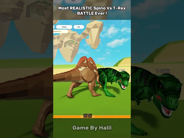 Most Realistic DINOSAUR Battle You've Ever Seen ! #shorts #trending #jurassicworld