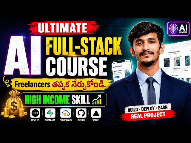 AI FULL-STACK COURSE in Telugu 🔥 Build Real Projects & Earn Money | Telugu