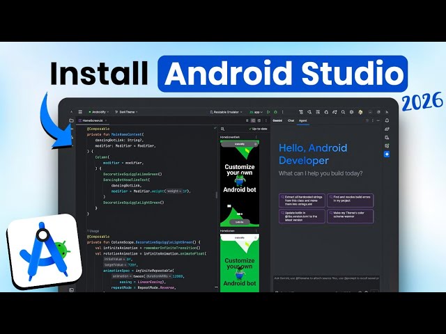 Android Studio Download & Install 2026  (Complete Guide)