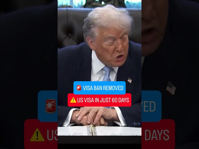 ⚠️ USA visa ban ends. 60 Day Appointment waiting time for US visa