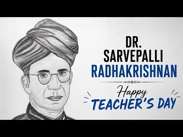 Dr. Sarvepalli Radhakrishnan Pencil Sketch✏️❤️ | Teachers Day Drawing #drawing #teachersday #art 