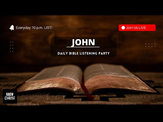 John (KJV) | Bible Listening Party | Bible in 40 Days - Day 4/40