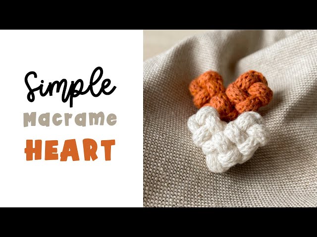 Macrame heart tutorial | Valentine day gift ideas