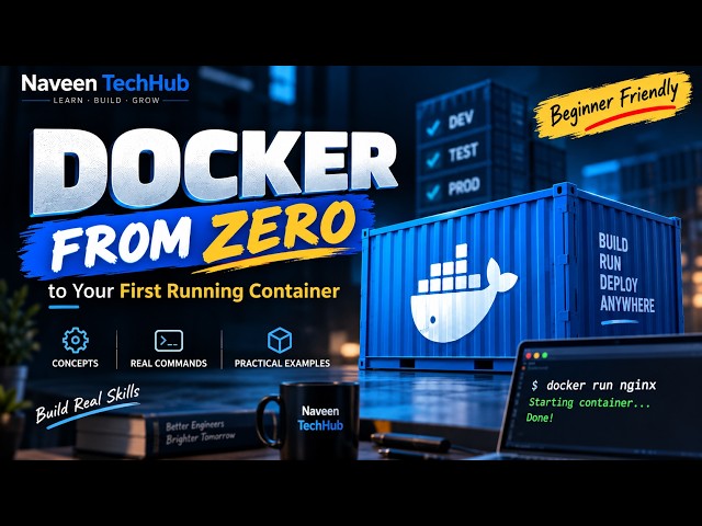 Docker Tutorial for Beginners 2026 | Containers, Images & Essential Commands