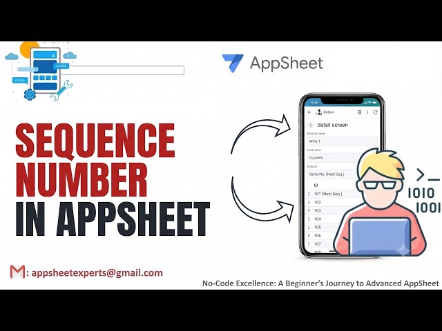 How to create Sequence Number in AppSheet | Appsheet tutorial | #appsheettutorial  #googleworkspace