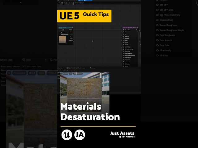 UE QuickTips | Materials - Desaturation