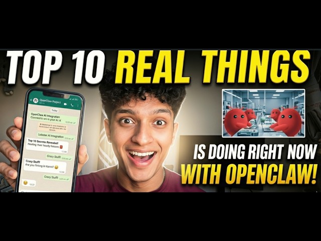 Top 10 Real Things Openclaw Bots are doing right now