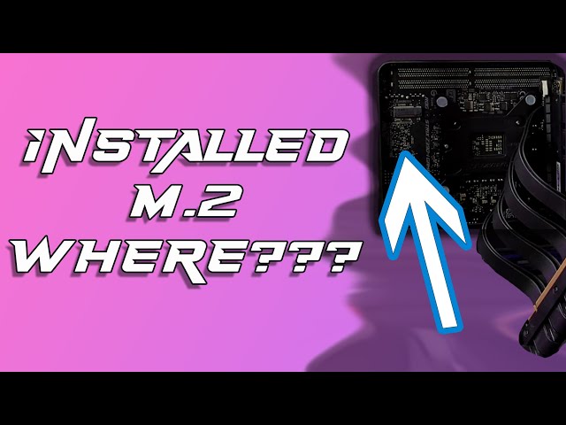 Installed M.2 on the BACK of a motherboard!