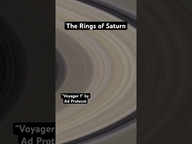 Voyager 1 discovering Saturn's rings