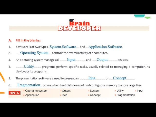 CH 2 OSS, DEFRAGMENTATION & EXERCISE (PART-5)