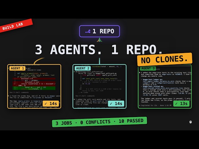 Git Worktrees: Run 3 Claude Code Agents At Once | Build Lab